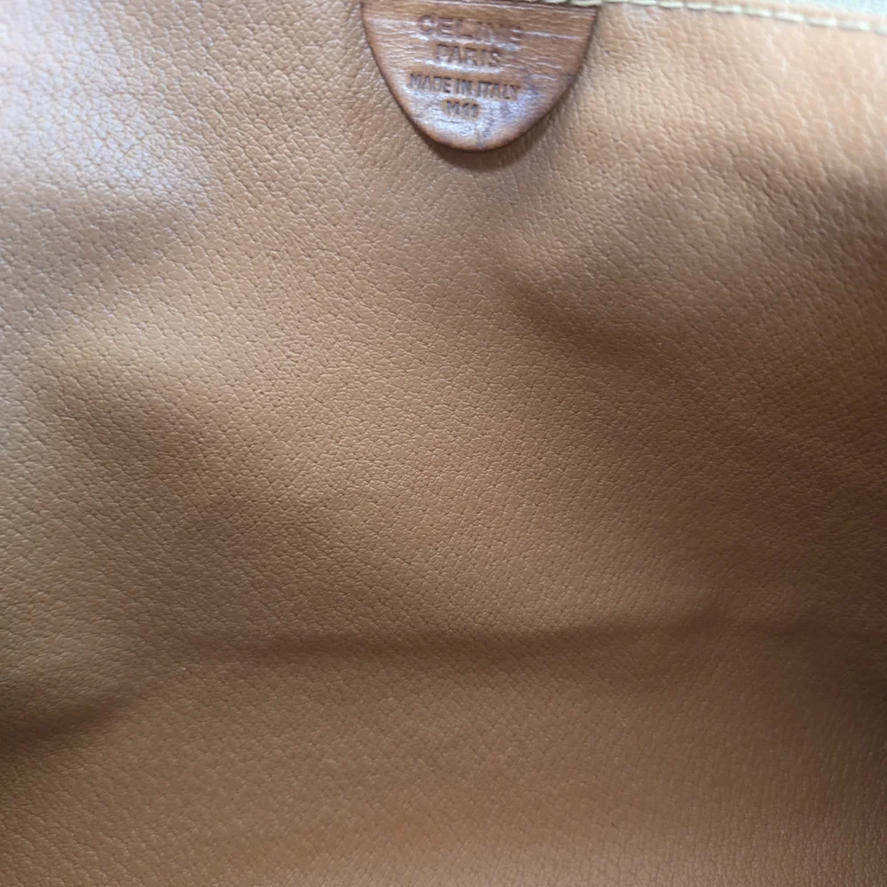 Celine Tan and Brown Crossbody Bag with Signature Style - Picture 3 of 13